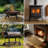 Hearth Rugs For Fireplaces Fire Resistant, Fireproof Fireplace Mat Hearth Area Rug, Fire Retardant Hearth Pad For Wood Stove Fireplace Brown