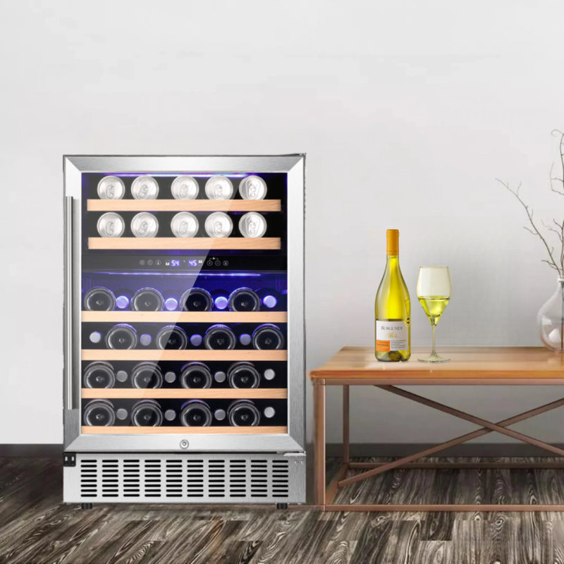 Refroidisseur à vin / armoire à vin à deux zones Cowsar