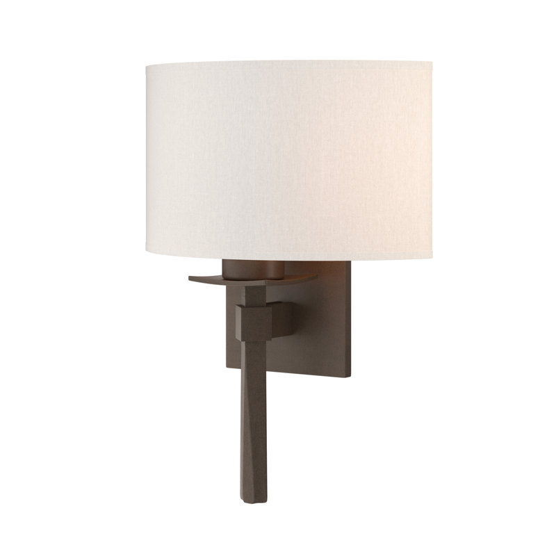 Beacon Hall Half Drum Shade Sconce, Bronze, Flax