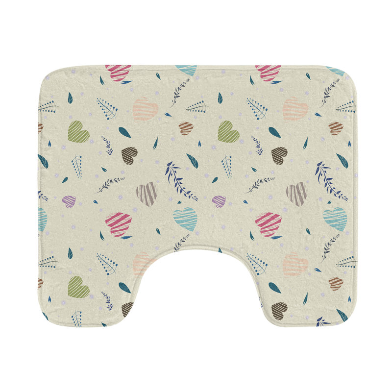 Tapis de salle de bain romantique en U 20 po x 16 po 