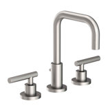 East Square Widespread Bathroom Faucet with Drain Assembly
