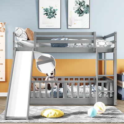 Hanns Kids Twin Over Twin Bunk Bed