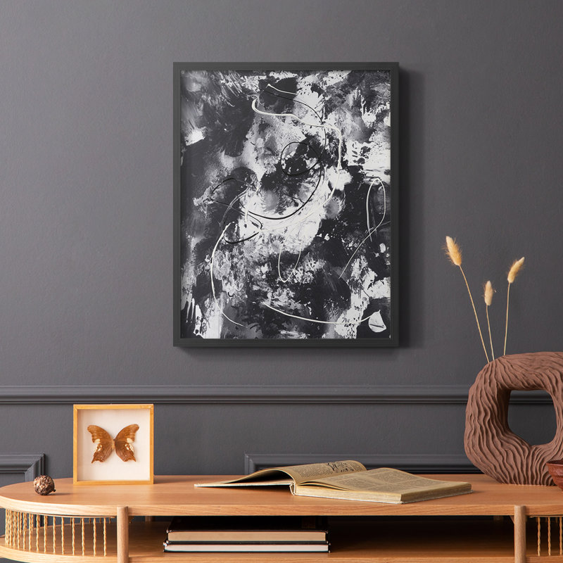 Radical Mix I, reproduction encadrée - bois massif, Noir, H 28 po x l 22 po
