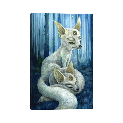Freyr And Frigg by Megan Majewski - Wrapped Canvas Print