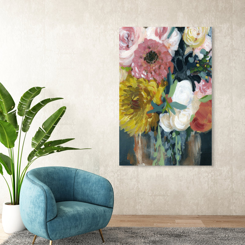 Floral et botanique, printemps, aimer les grandes fleurs - Reproduction d'art sur toile, H 54 po x l 36 po x P 1,5 po