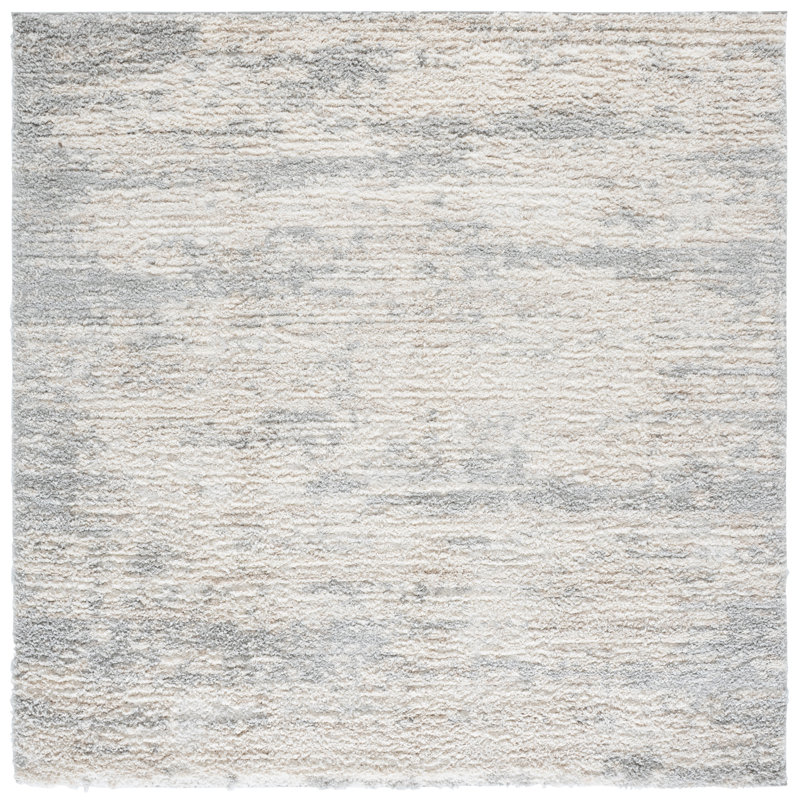 Gemma Shag 600 Performance Abstract Rug, Square 6'7"