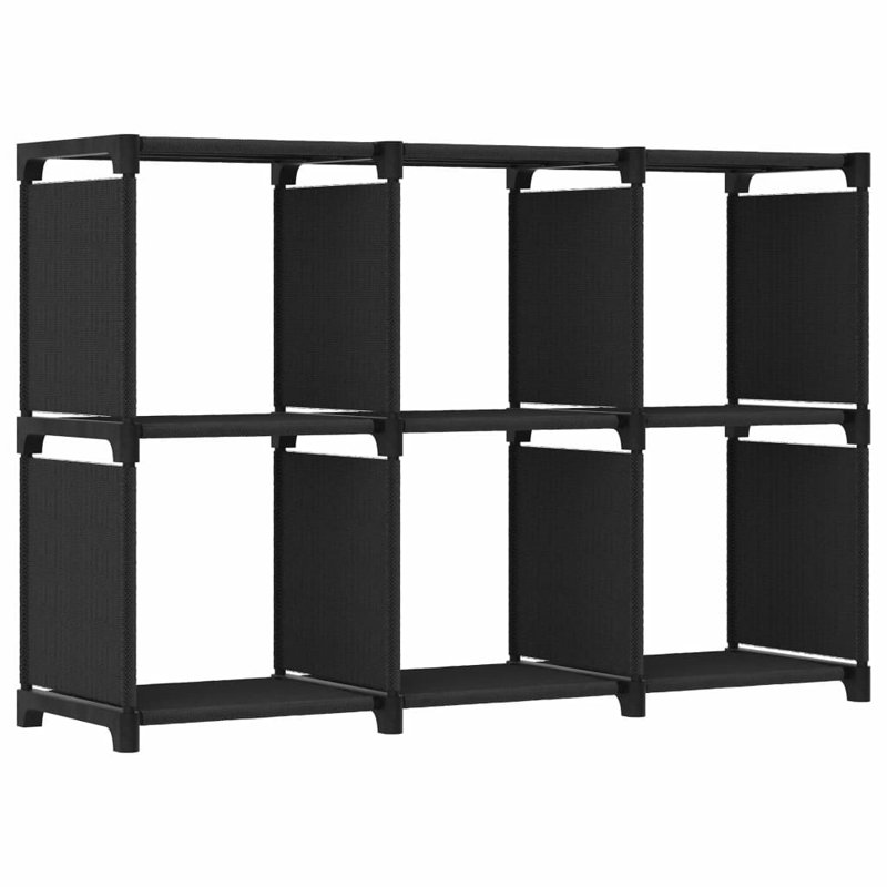 Huma 103cm W Metal Shelving Unit, Black
