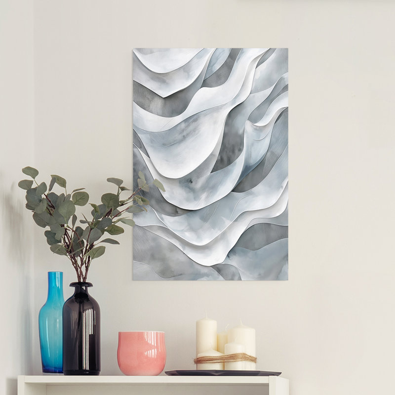 Série ABSTRACT CDLV III - Impression sur toile seulement - NON CADRE, H 48 po x l 32 po