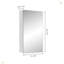 Armoire à pharmacie à porte simple avec miroir l 15 po x H 26 po