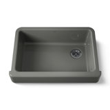 Whitehaven® Self-Trimming 32-1/2" L x 21-9/16" W x 9-5/8" Under-Mount Single-Bowl Sink with Short Apron