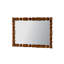 Miroir mural rétro en bois sculpté