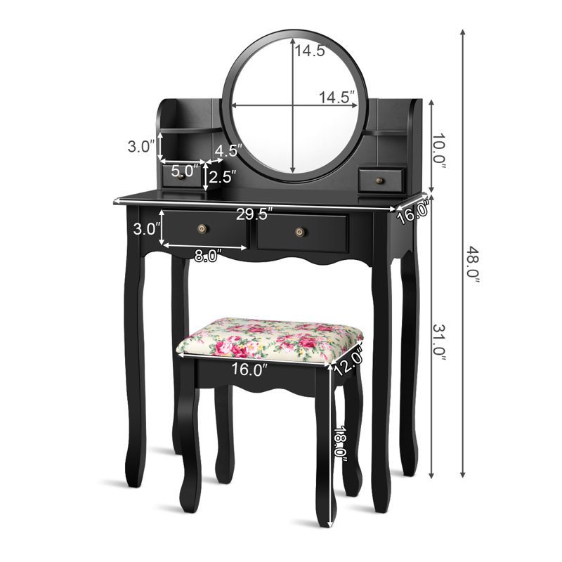 Clarkson Vanity, Black