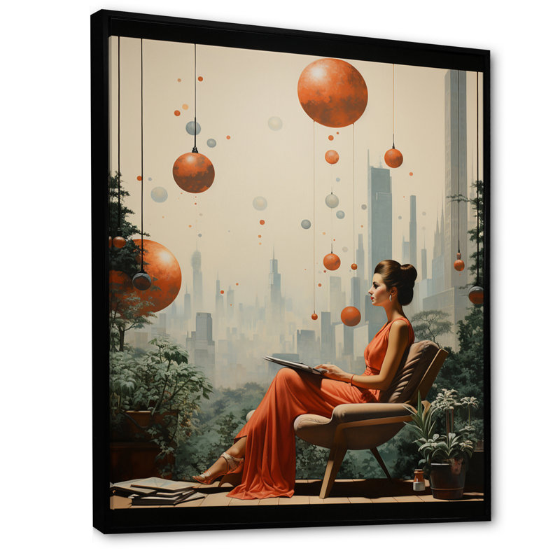 Mill Wind Majestic Retreat II sur toile, H 32 po x l 24 po x P 1 po, Cadre flottant noir