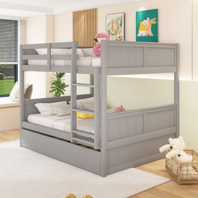 Full Over Full Bunk Bed With Twin Size Trundle