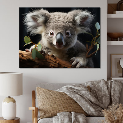 Koala Portrait I sur impression sur toile