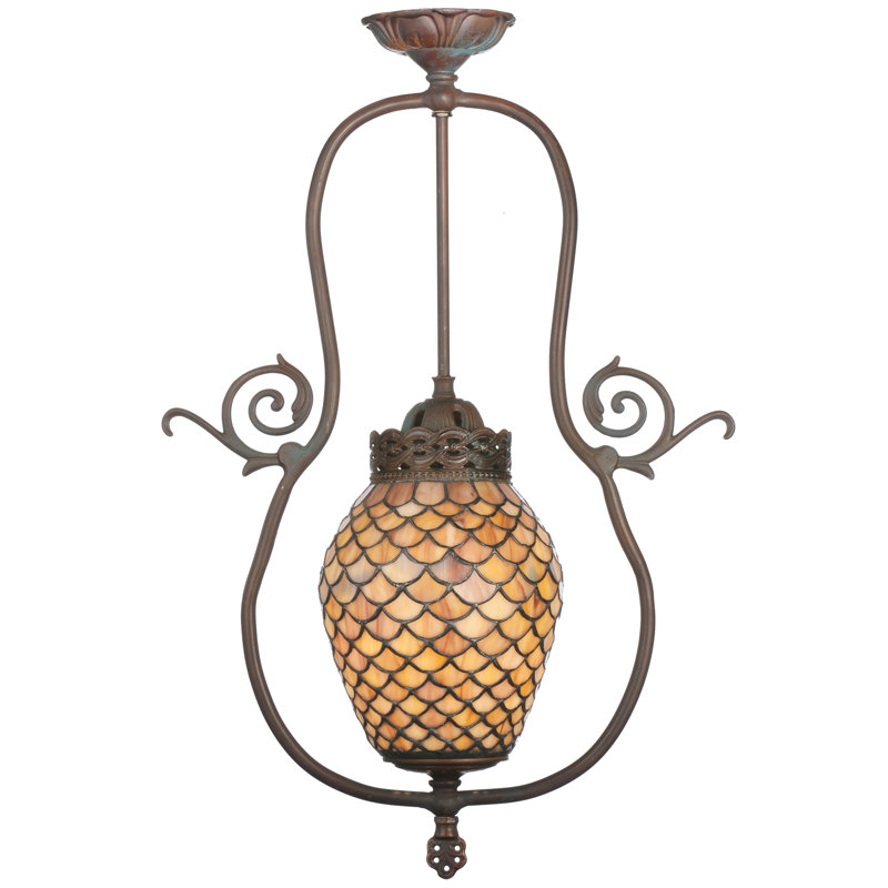 Luminaire suspendu géométrique 1 lumière Fishscale