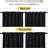 Blackout Curtains for Living Room, Thermal Insulated Solid Window Panels, Room Darkening Drapes for Bedroom/Kitchen, 2 Pieces-101685600-101685616