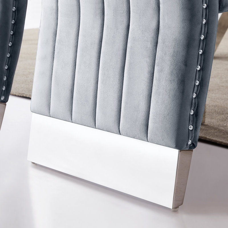 Chaise parsons Sponge en gris