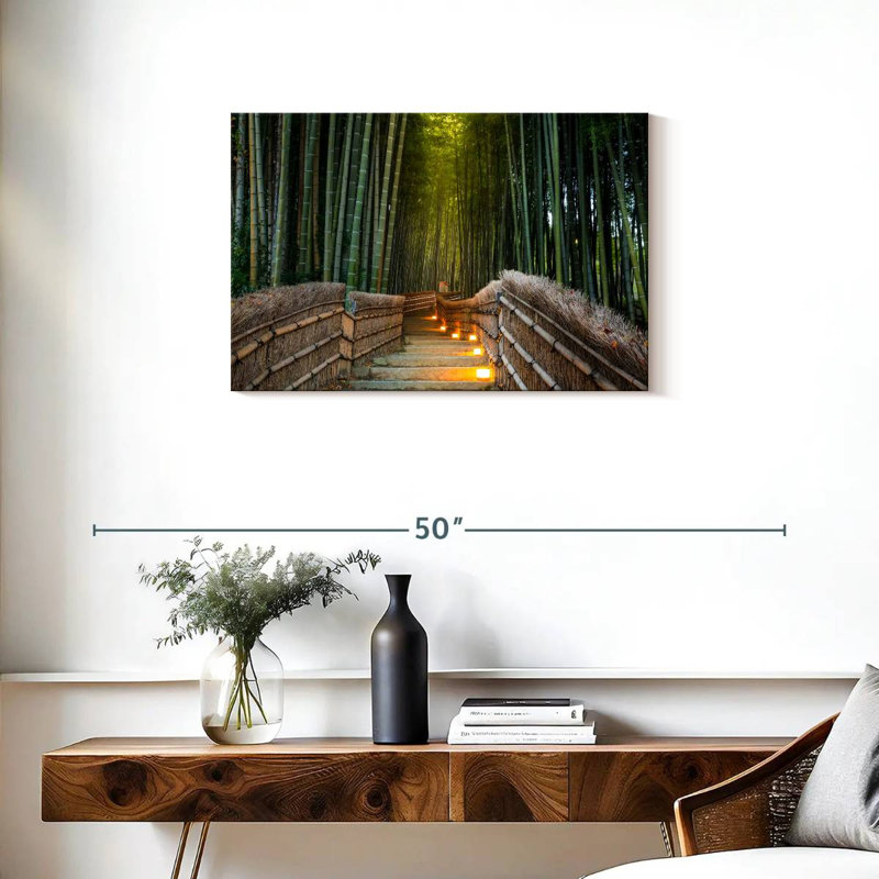 Sebbie Tranquil Arashiyama Bamboo Forest, 20" H x 30" W