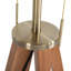 Lampe de table à trépied en bois massif 31 po Quattro-96191267