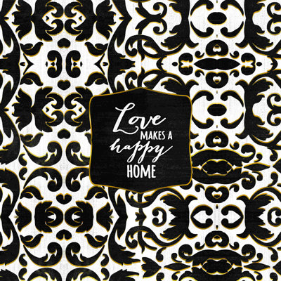 «Love Makes Happy», impression sur toile tendue