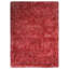 Tapis à poils longs en polyester touffeté à la main - Rectangle, de couleur rouge-noir, conception unie, tapis antidérapants faits à la main épais pour le salon, la chambre à coucher-23542804