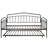 Fox twin daybed with twin trundle, Black