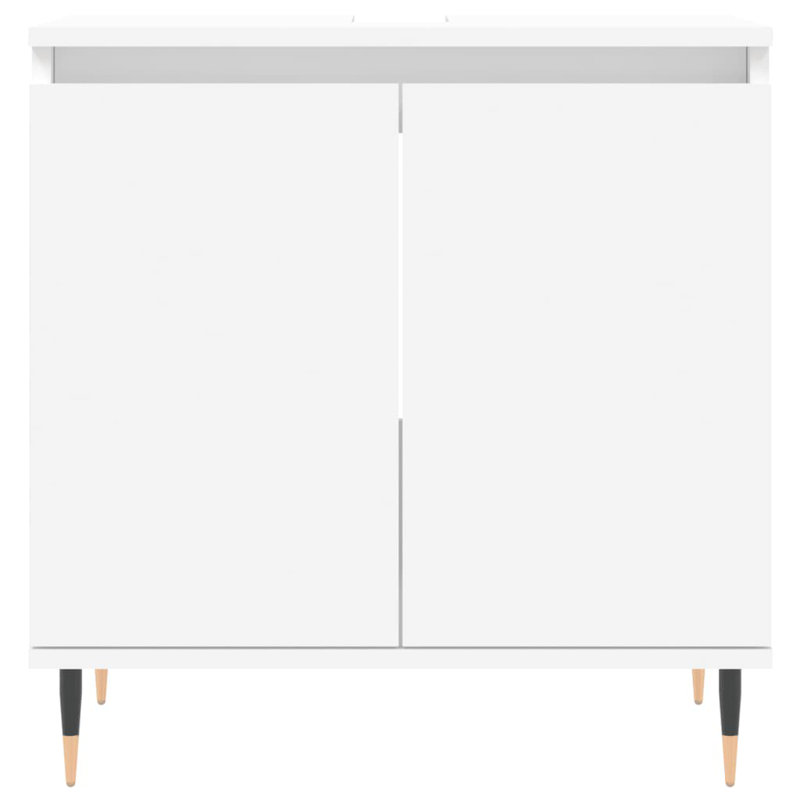 Makyrah Floor Mounted Bathroom Cabinet, White