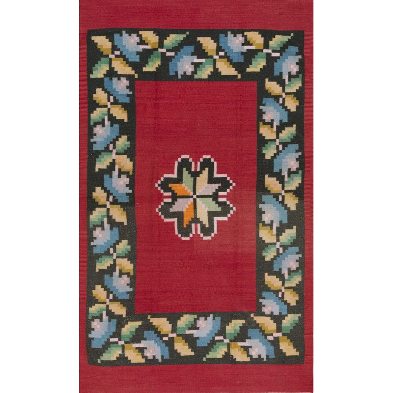 Vintage Navajo - Chimayo Mexico Flat Weave Rug