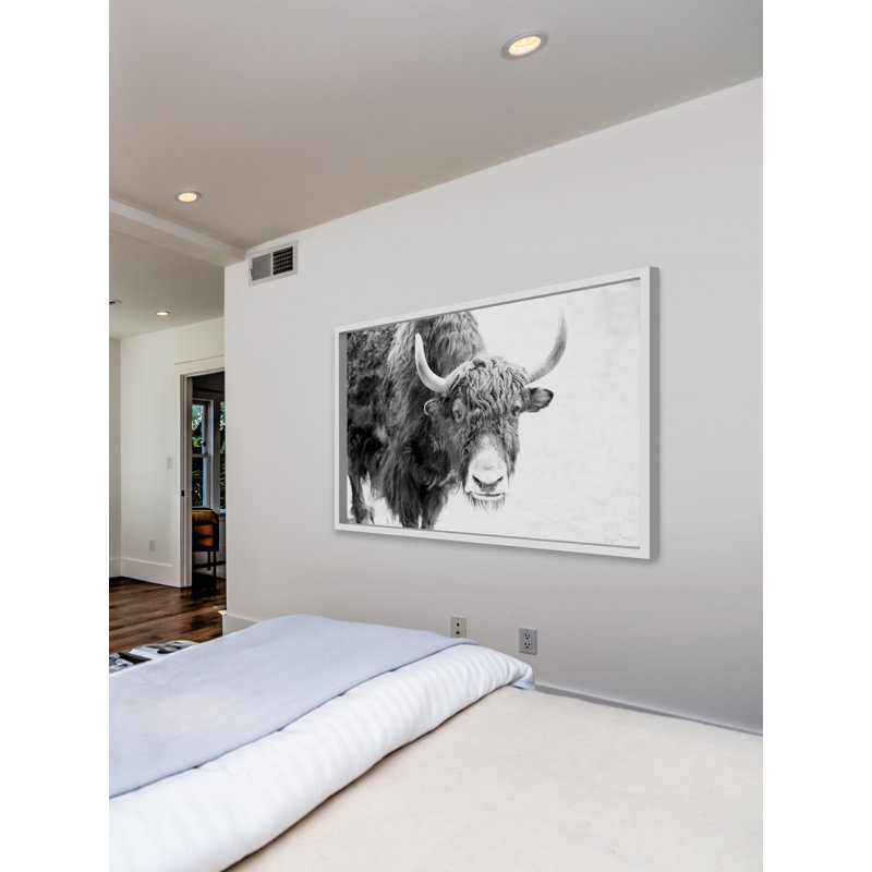«Buffalo Vers l'avant» par Marmont Hill, H 8 po x l 12 po x P 1,5 po, Aucun mat