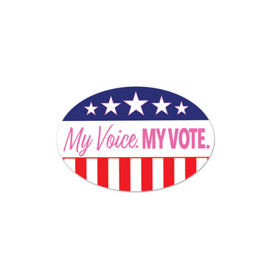 Ma voix. Mon vote. Peel 'n Place