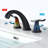 Widespread 2-handle Bathroom Faucet with Drain Assembly-56206188