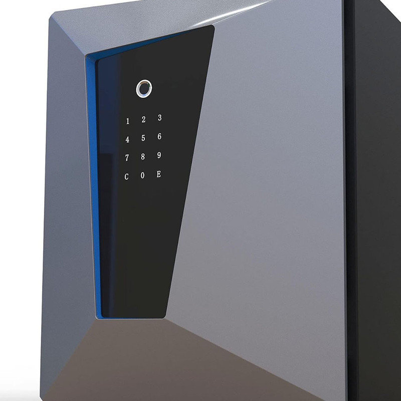 Biometric Safe Box, Fireproof Safes with Fingerprint Touch Screen Keyboard for Hotel Office, 2.1 Cubic feet