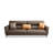 Coffee Genuine Leather Standard Sofa cushion couch