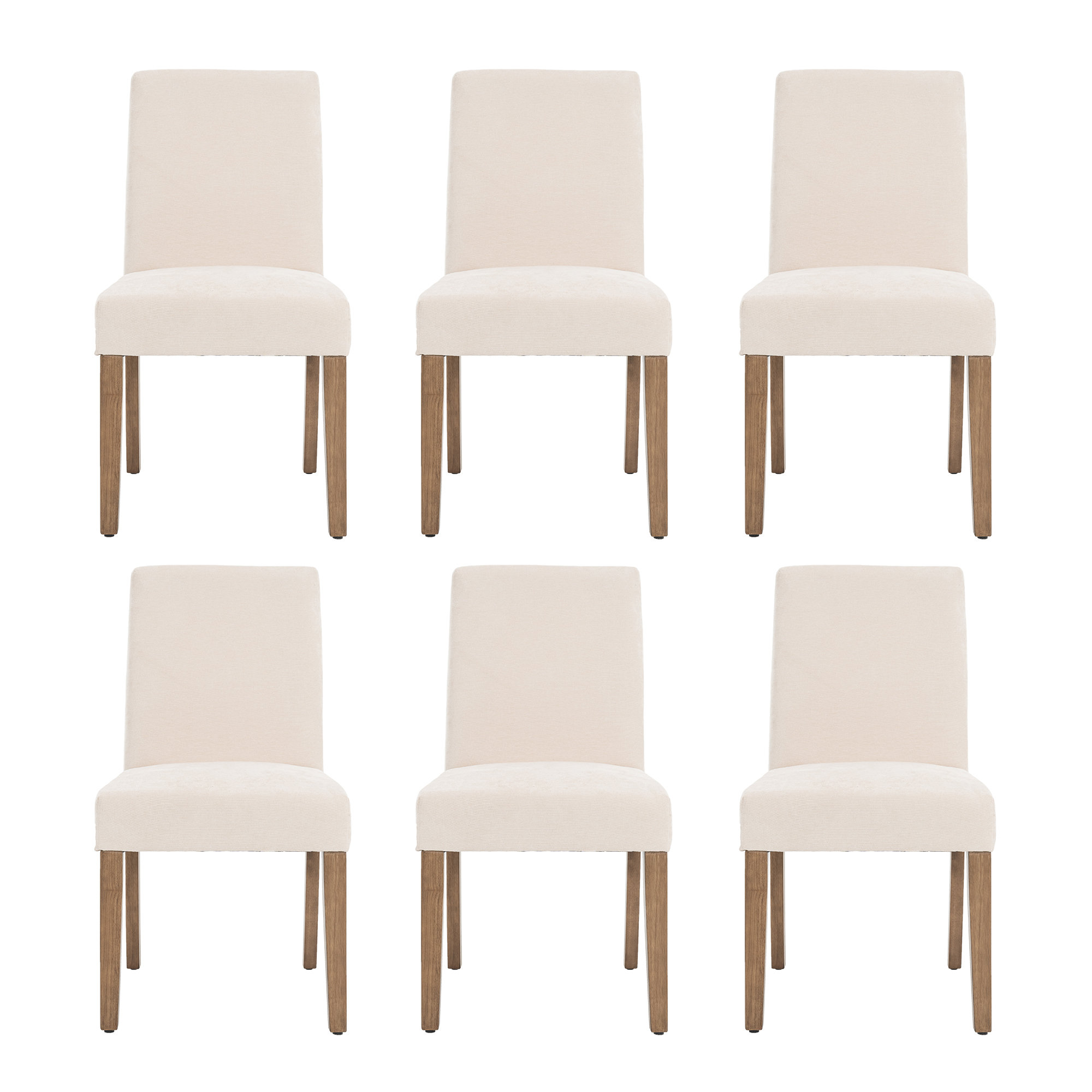 Ensemble De 2 Chaises De Salle à Manger Chaises Capitonnées En Tissu Avec Pieds En Bois De Caoutchouc Eponge A Haute Densite Beige Ensemble De 2 Chaises De Salle à Manger Chaises Capitonnées En Tissu Avec Pieds En Bois De Caoutchouc Eponge A Haute Densite Beige