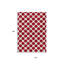 Tapis intérieur lavable à pois rouge 10 pi x 14 pi