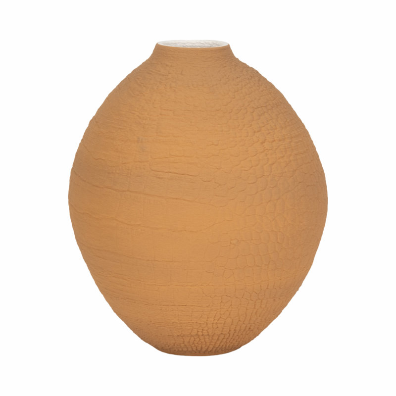 Hokku Designs 18" Baltra 3D Printed Vase, Apple Cinnamon