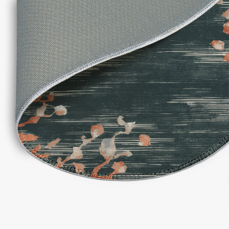 Tapis intérieur et extérieur gris Watercolor, Rectangulaire 8 pi x 10 pi