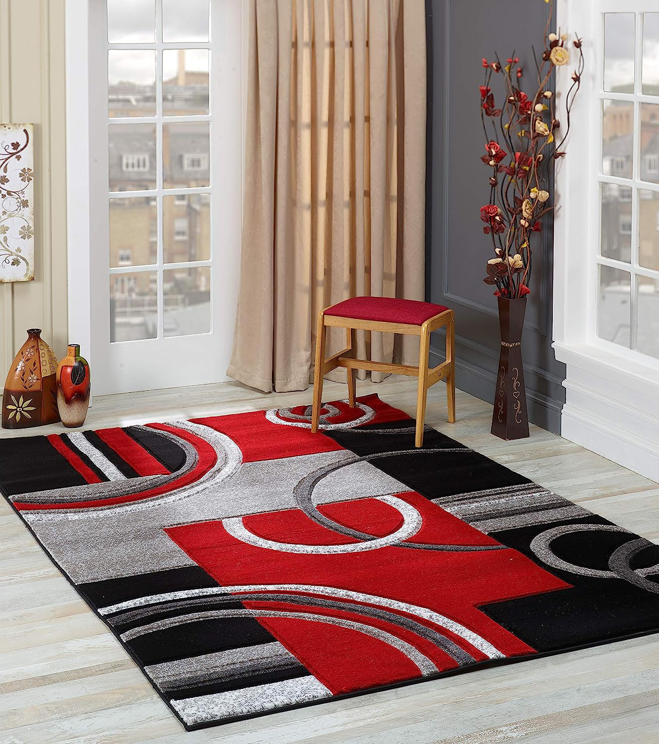 Wrought Studio™ Rectangle Adelae Area Rug | Wayfair