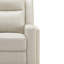 Causeuse inclinable en cuir véritable à accoudoirs carrés 60 po Caelainn-86935713