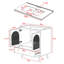 Meuble-lavabo simple 30 po avec comptoir en céramique-882805488