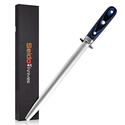 Canne à aiguiser en diamant de 10 po Seido Knives Kanpeki