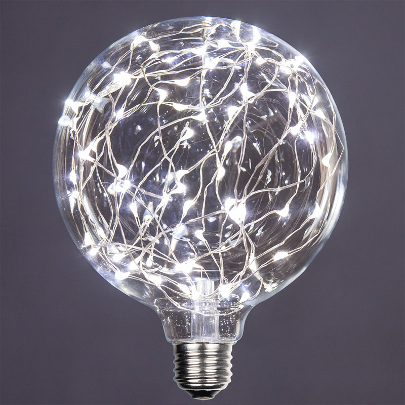 25 Watt Equivalent, G125 LED, Non-Dimmable Light Bulb, Cool White (7000K) E26/Medium (Standard) Base