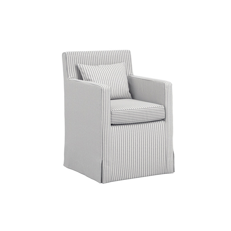 Chama Grey Thin Stripe Dining Chair
