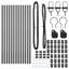 Vidaxl Fence Posts 13 Pcs Diameter32 Mm Galvanised Steel-114618816-114618809