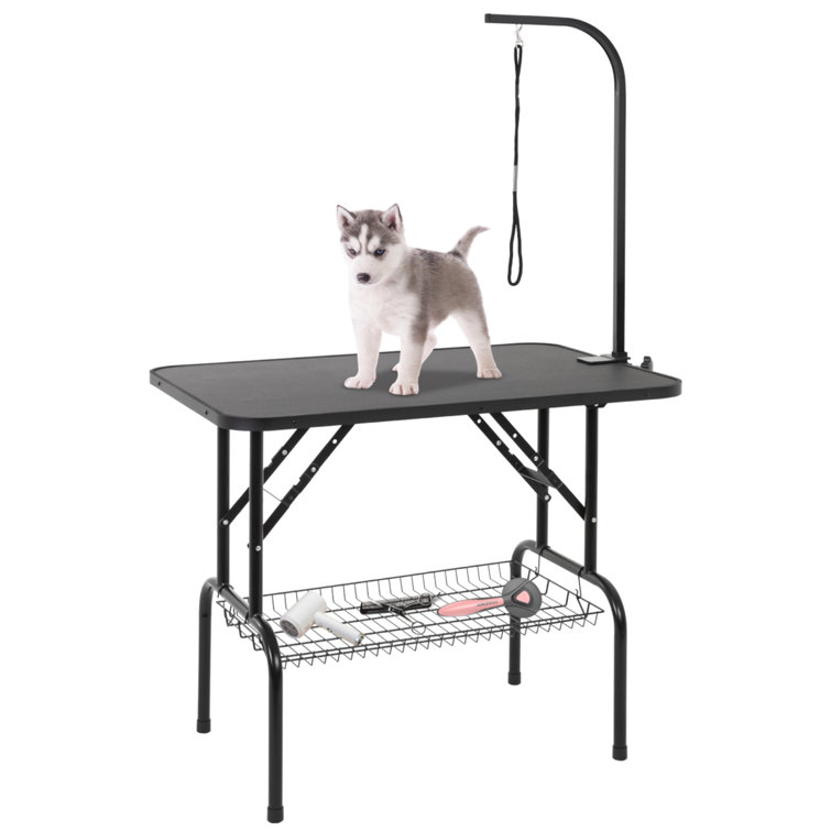 BestPet Large Adjustable Pet Dog Cat Grooming Table W/Arm&Noose