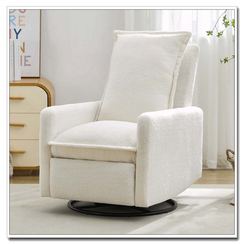 Fauteuil inclinable et pivotant, Blanc