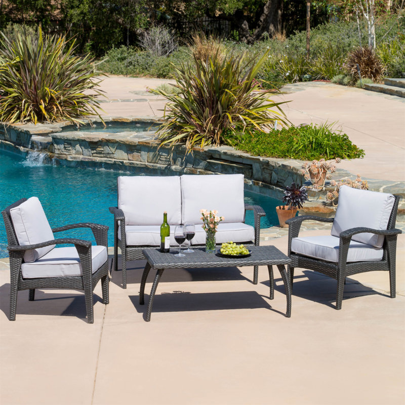 HONOLULU 4PC PE WICKER SET