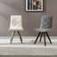 Ensemble de chaises de salle à manger de style Mid-Century moderne avec pieds en bois massif et coussin en tissu-129889680
