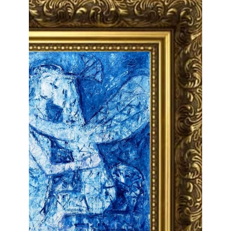 Monde des anges | Avec cadre | Huile sur toile | Par Aditya Dev